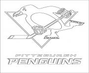 Printable pittsburgh penguins logo nhl hockey sport  coloring pages